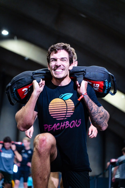 Sandbag lunges